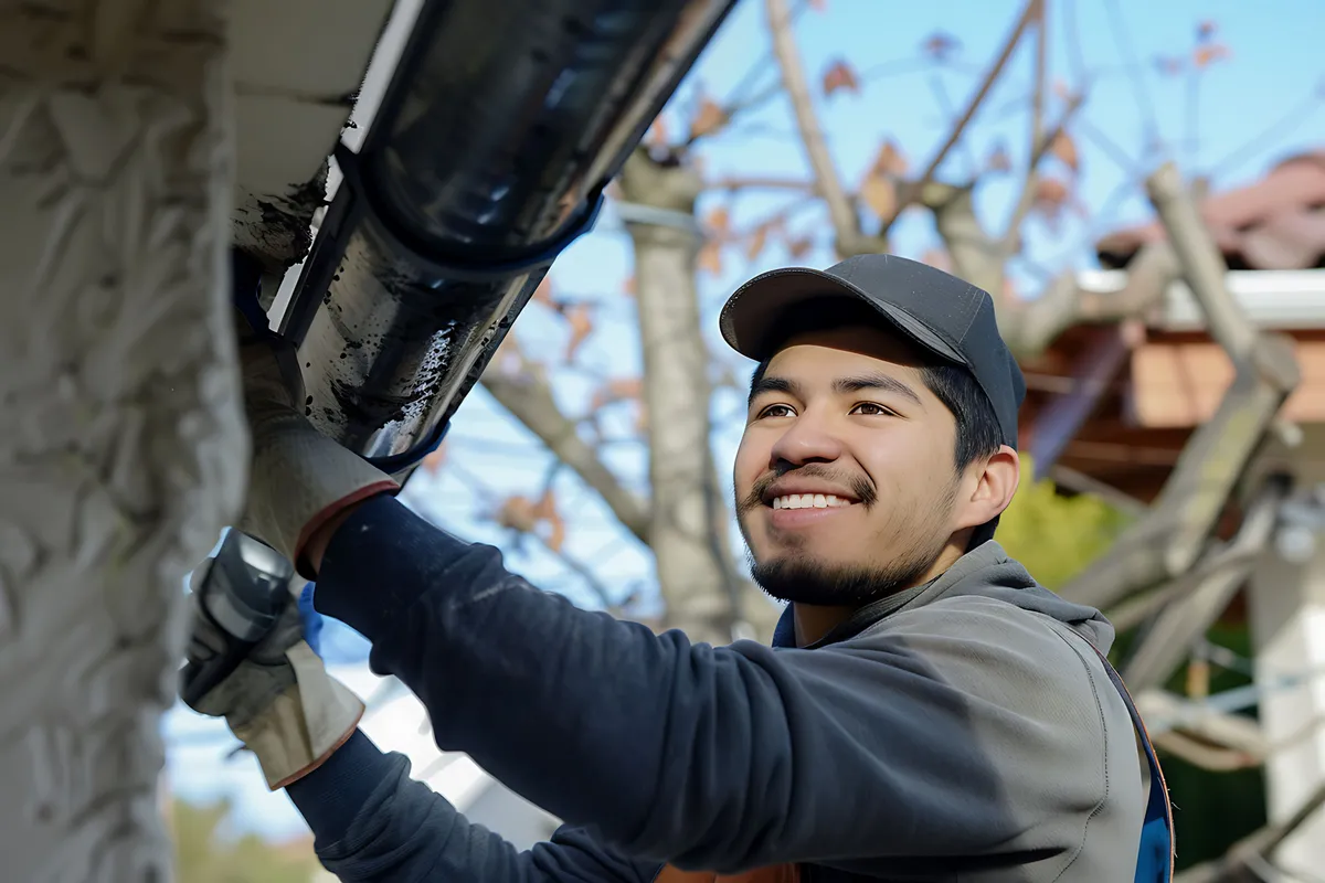 Professional gutter cleaning service in Hiawatha, Iowa